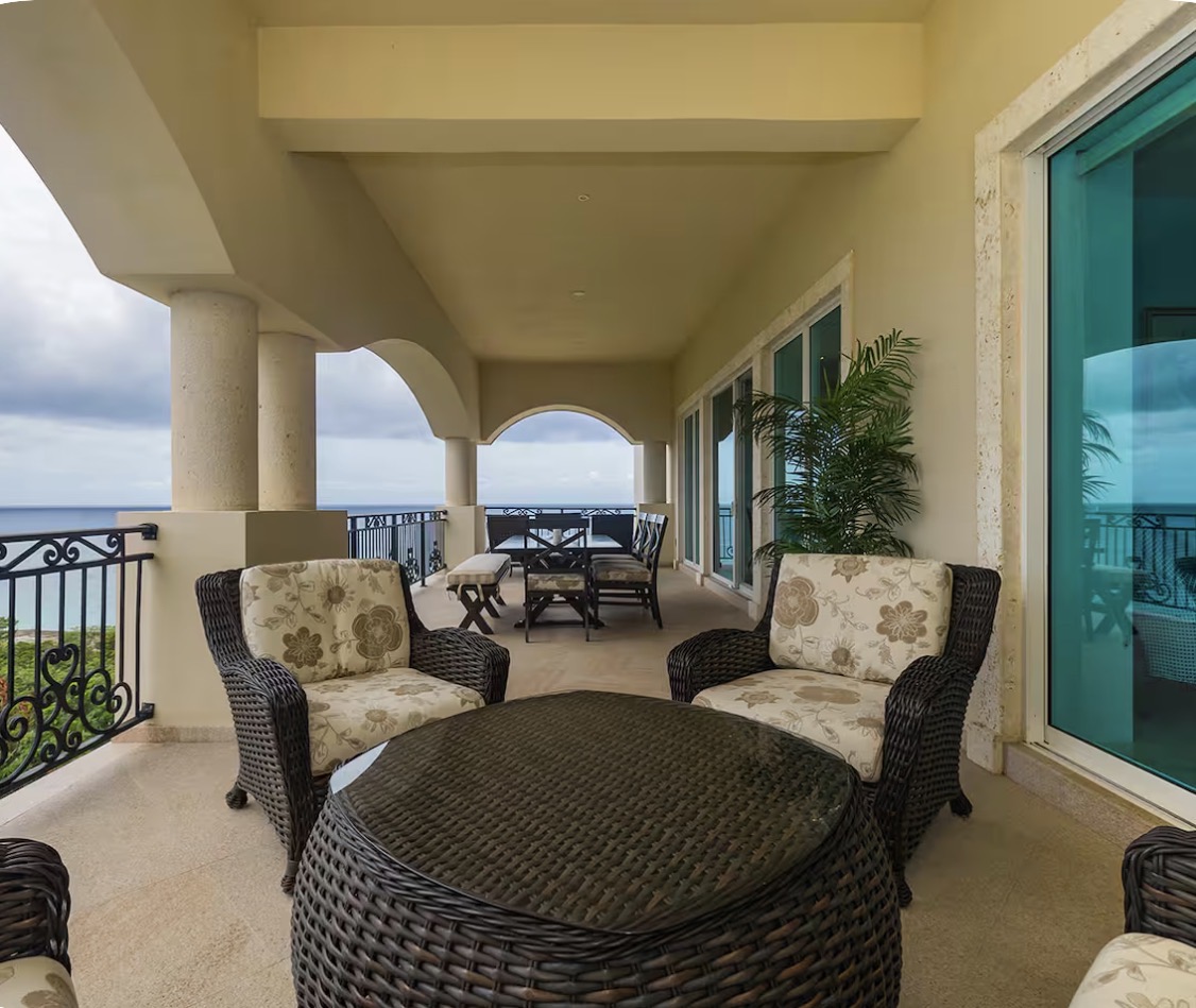 Condo 510 wraparound veranda with ocean views