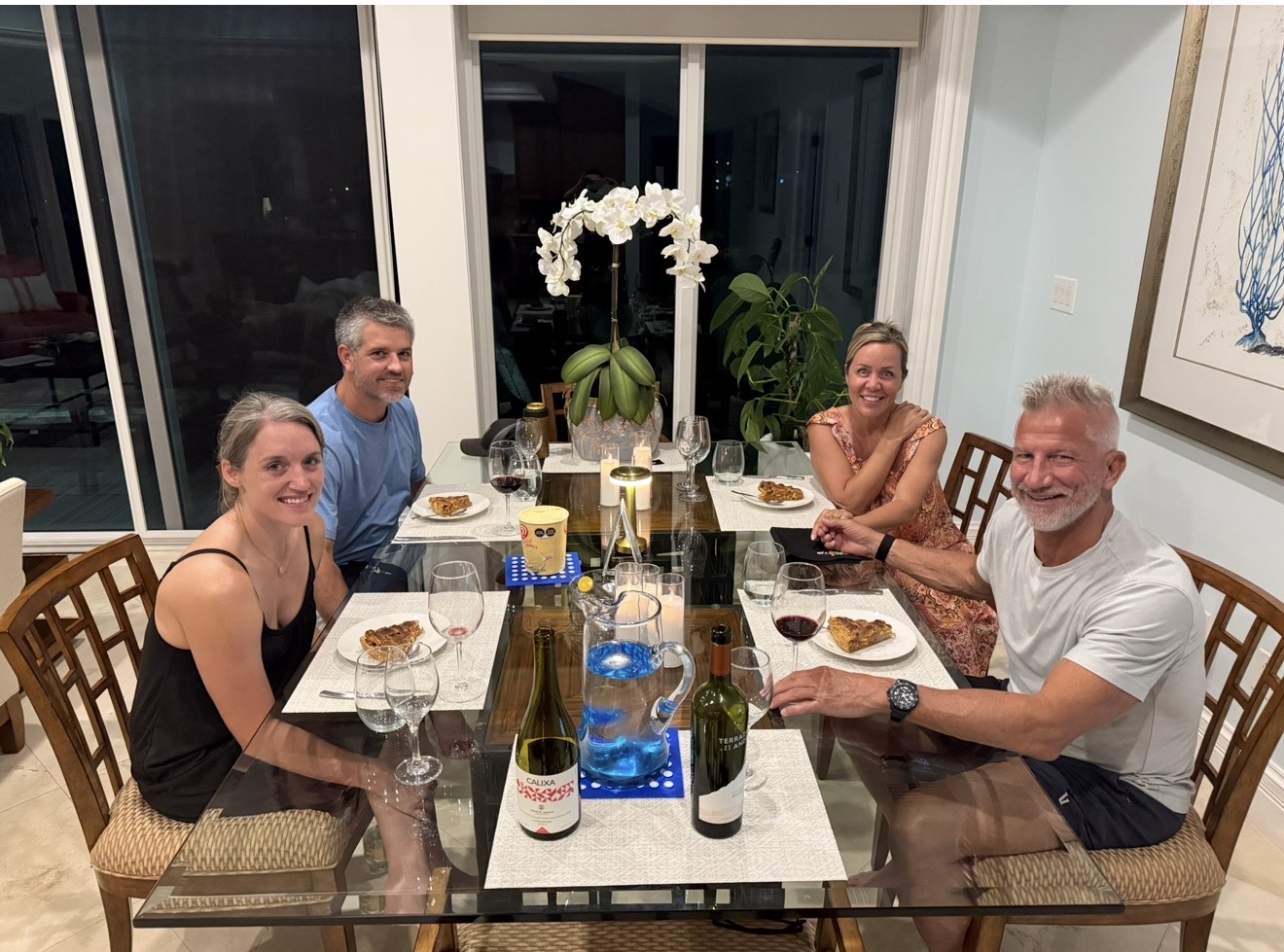 Guests enjoying a private dinner at The Landmark Cozumel