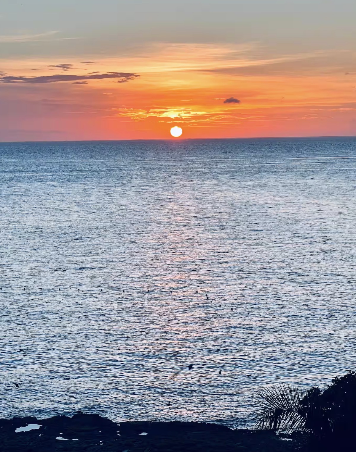 Sunset over the Caribbean from Condo 510