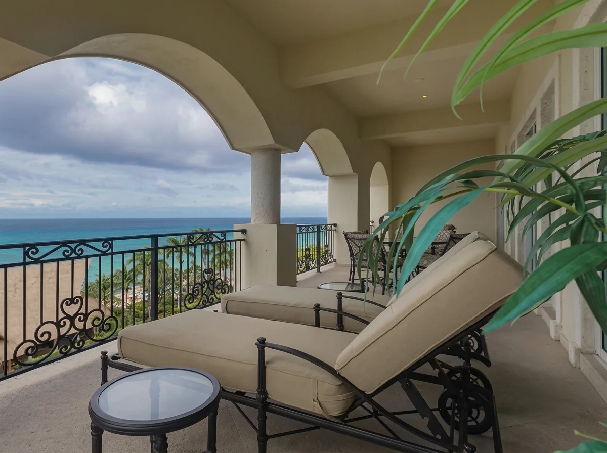 Condo 509 ocean view veranda at The Landmark Cozumel