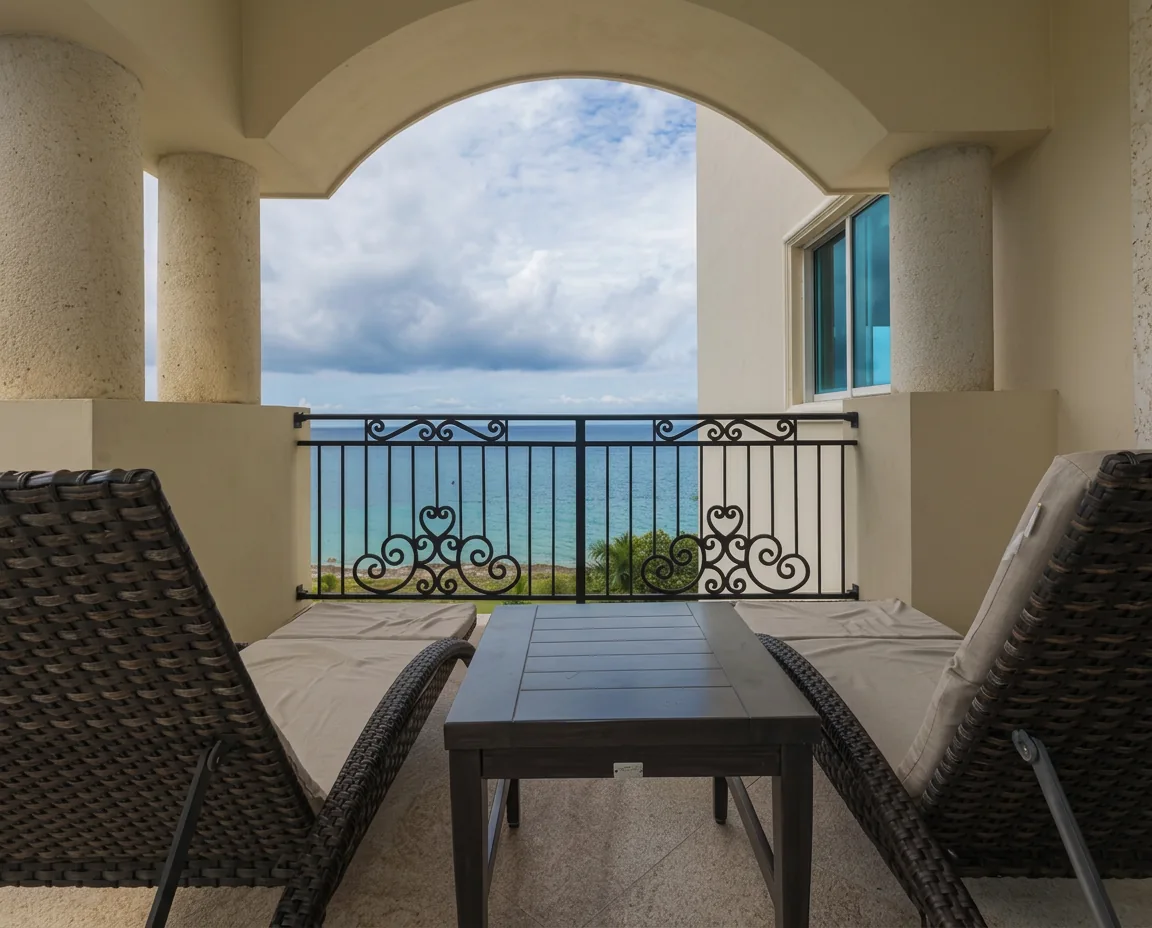 Condo 510 bedroom balcony with ocean view