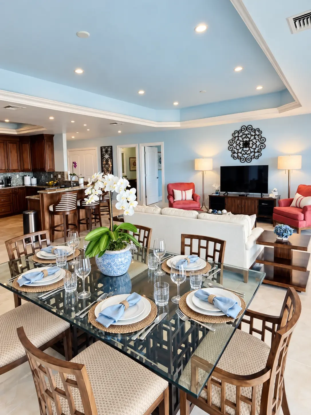 Condo 510 interior at The Landmark Cozumel